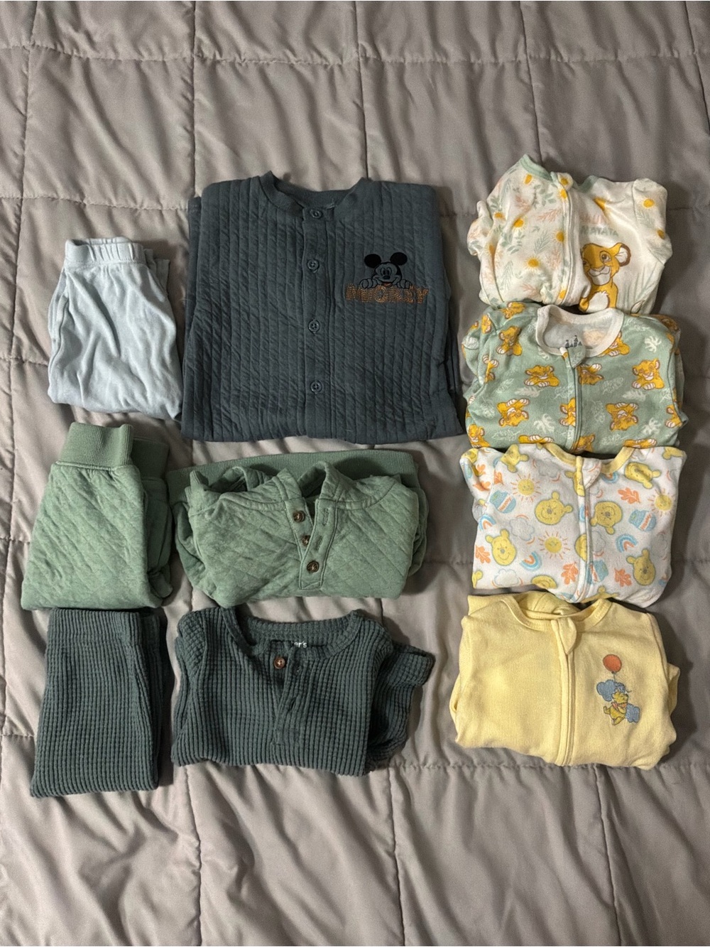 10 Piece 6 & 6-9 Month Baby Boy Winter Lot Mostly Disney Baby